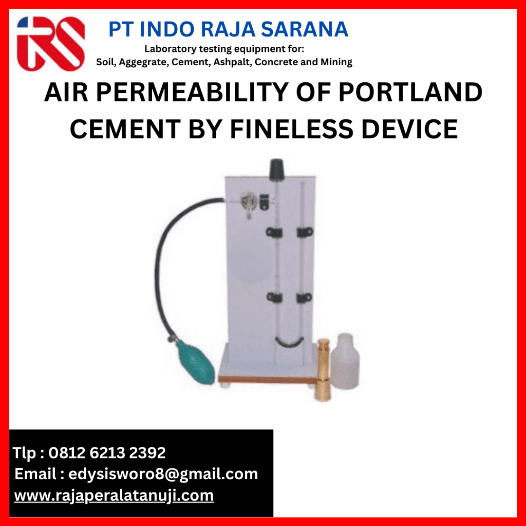 air permeability of portland cement by fineless device